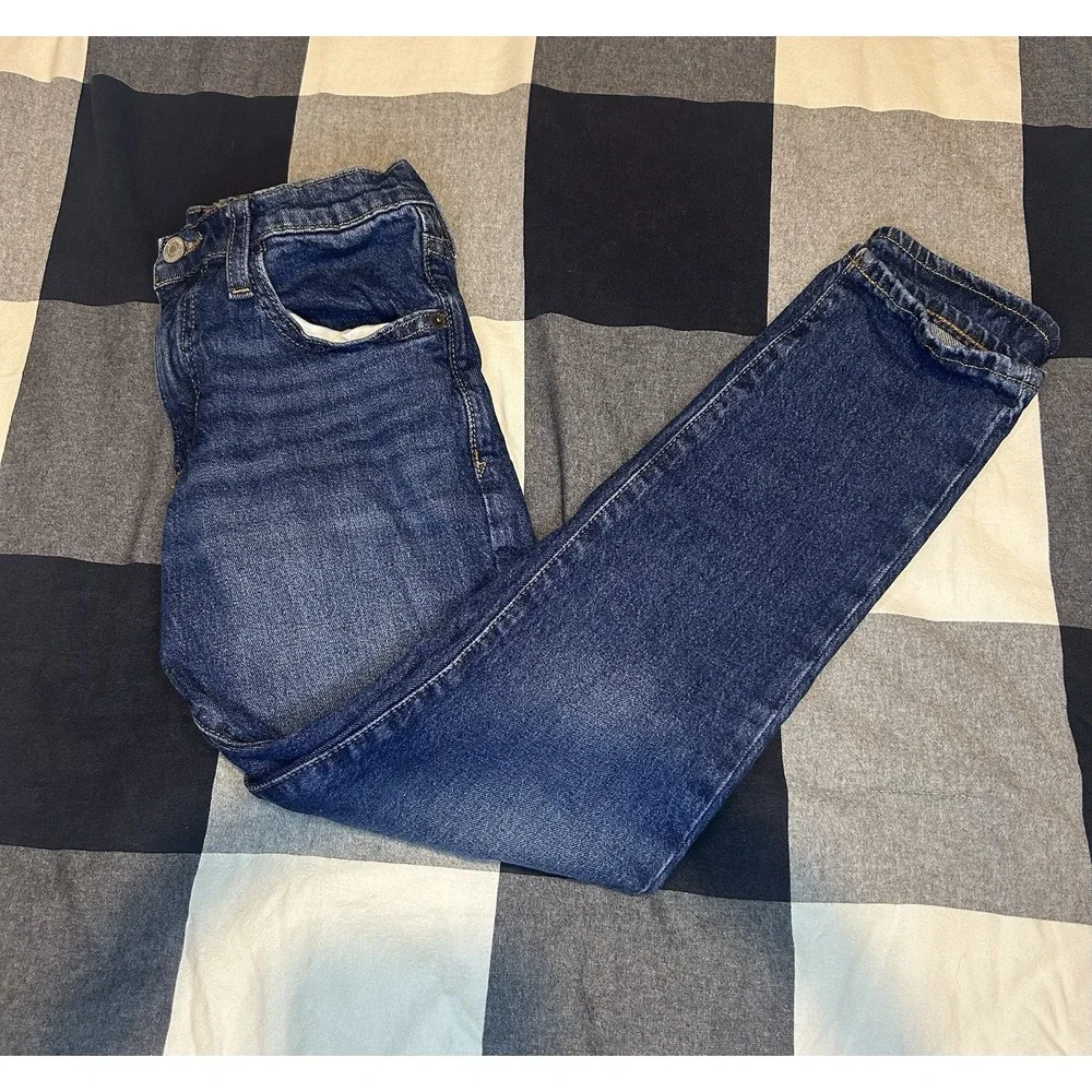 Gap Kids Size 10 Boys Slim Taper Blue Jeans Adjustable Waist Denim Pants